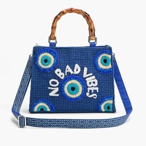 Evil eye no bad vibes cross body
